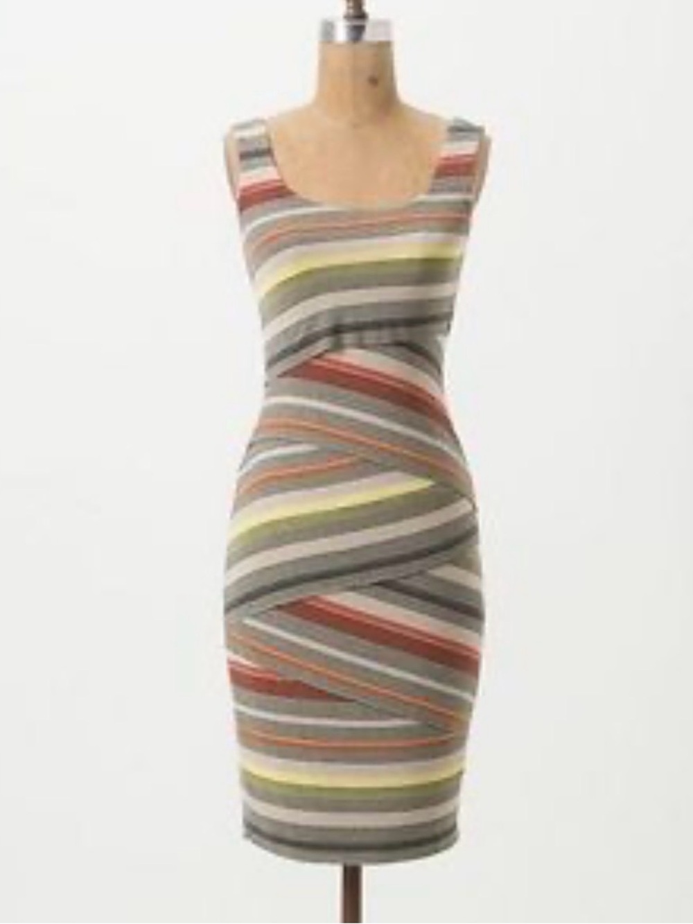 Anthropologie Bailey 44 Multicolor Striped Sleeveless Midi Dress